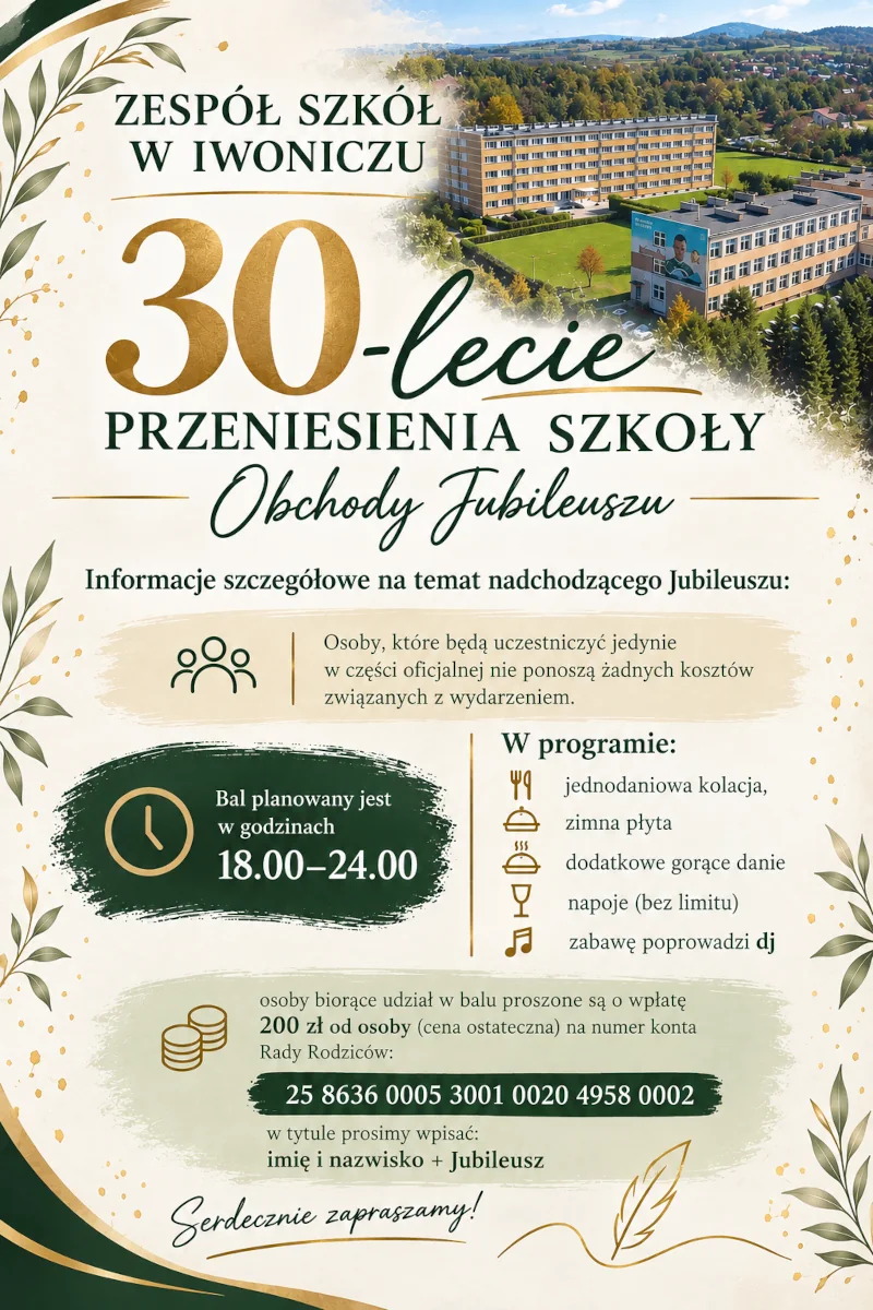 Obchody jubileuszu - 30 lecie przeniesienia Szkoły